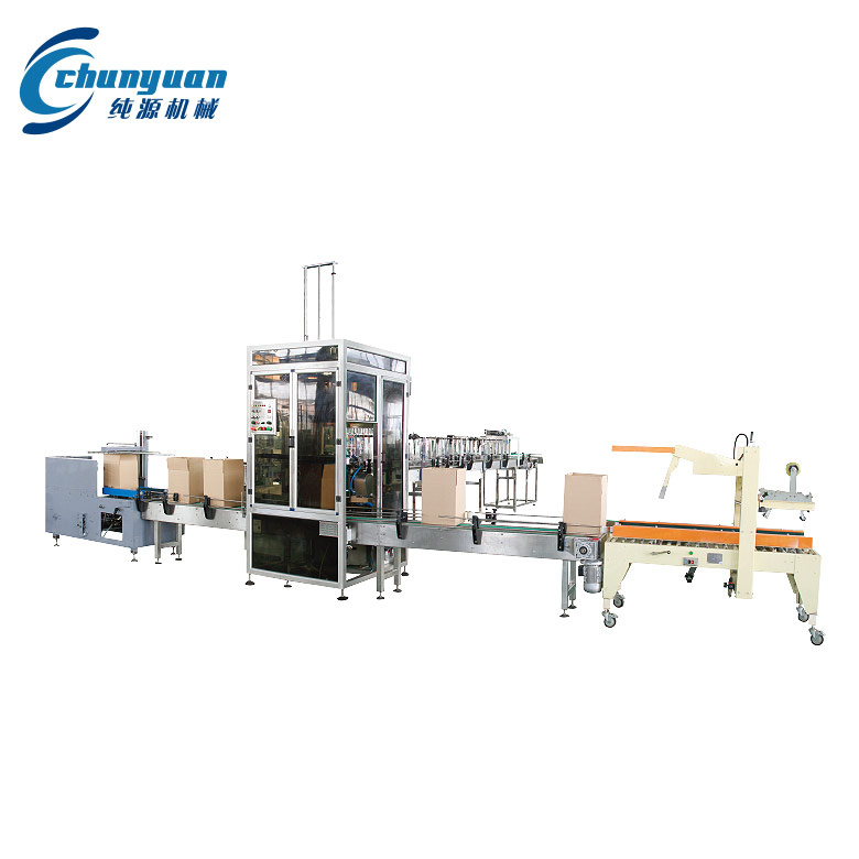 全自動(dòng)開箱、裝箱、封箱機(jī)組